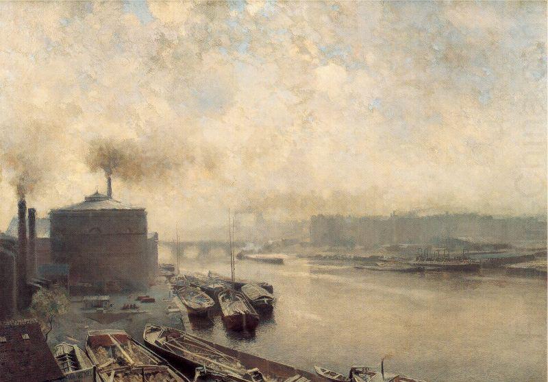 British Gas Works on the River Spree, Meckel, Adolf von